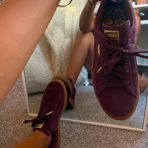 Plum Puma Shoes